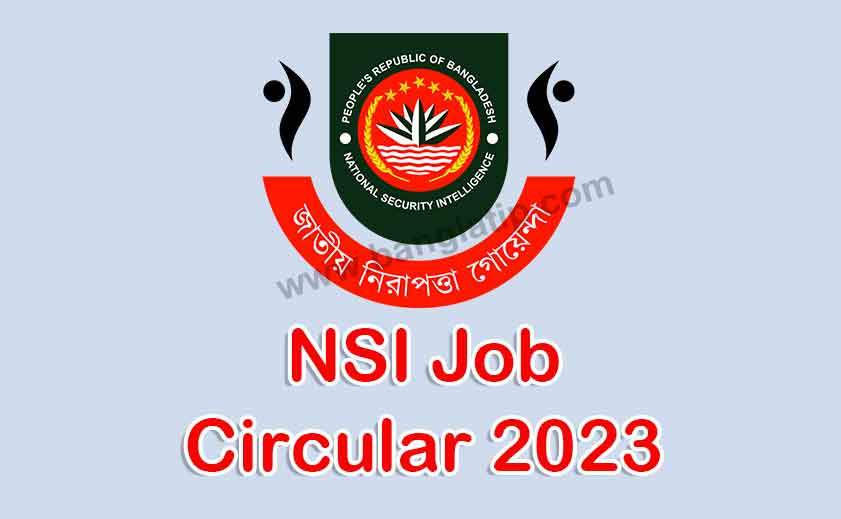 NSI Job Circular 2023 Apply With Teletalk